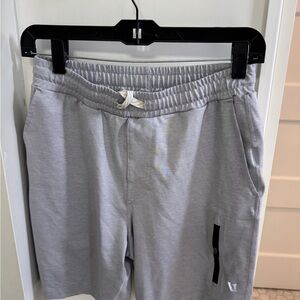 Vuori Light Gray Men's 7" Athletic Shorts